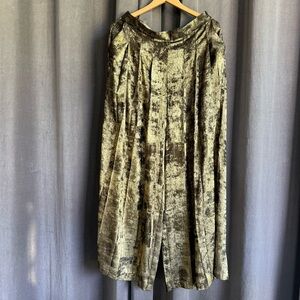 Gold Lamé Palazzo Pant